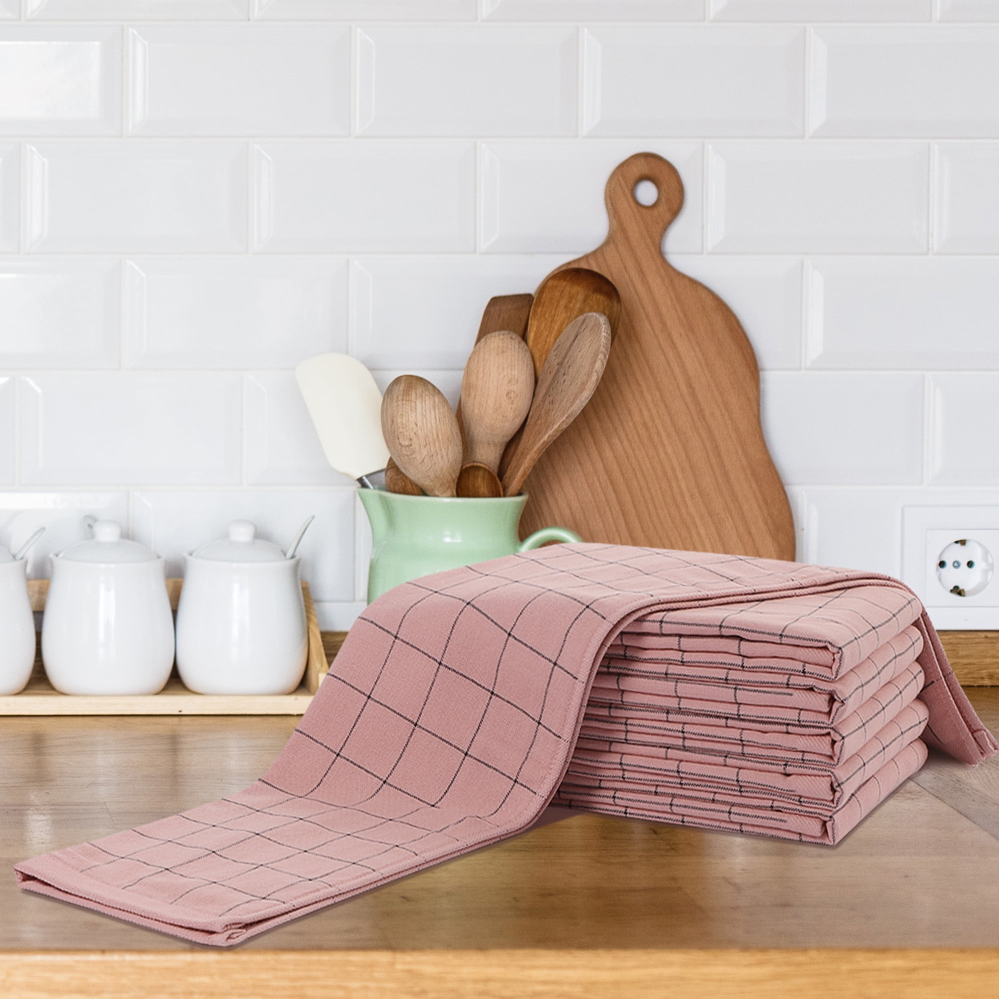 Thick & Absorbent Kitchen Towels Includes 6 Pack 13 x 29 Inch Drying