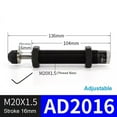 thumbnail image 1 of Amortisseur de Pression d'Huile Hydraulique Ressort Réglable Ac0806/2020/1008 Ad2016, 1 of 9