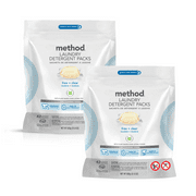 Method Laundry Detergent Packs, Free and Clear, 42 Count - 2 Pack