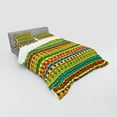 thumbnail image 3 of Ambesonne Cartoon Bedding Set 3 Pcs, Abstract Geometric Joyful, Twin XL, Multicolor, 3 of 3
