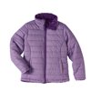 Climate Concepts Girls Mock Neck Quilted Jacket with Faux Fur Lining
