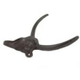 thumbnail image 2 of Bull Skull Brown Metal Wall Hook - Pair, 2 of 2
