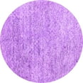 thumbnail image 1 of Ahgly Company Indoor Round Abstract Purple Contemporary Area Rugs, 4' Round, 1 of 4