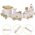 thumbnail image 4 of 1 Set Christmas Wood Train Adornment Creative Desktop Decoration Xmas Kids Gift, 4 of 8