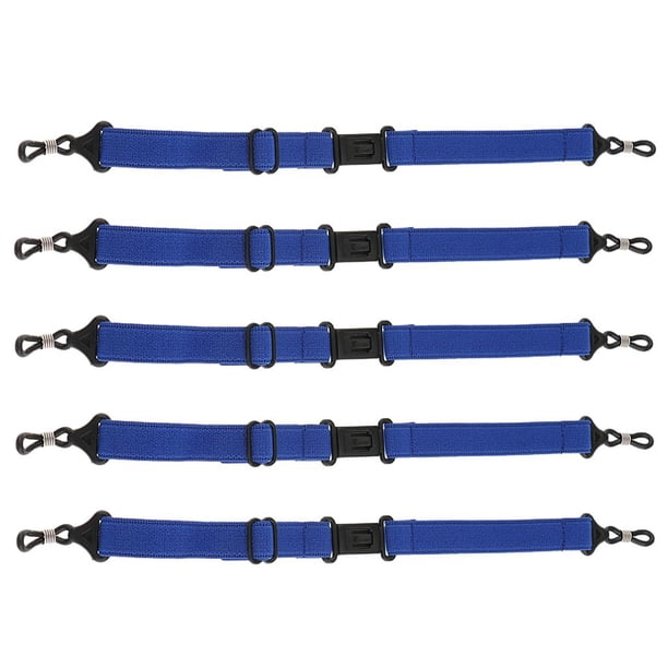 5 cadenas de seguridad ajustables para gafas de sol deportivas Azul