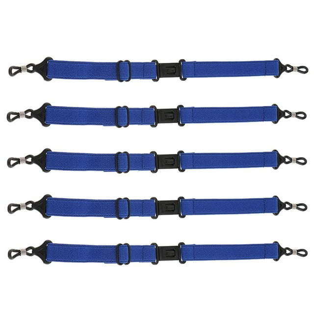 Paquete de 5 correas antideslizantes para gafas deportivas Azul