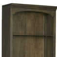 thumbnail image 2 of Benjara Tia 78" Classic 3 Tier Rubberwood Bookcase- 2 Door Cabinet- Oak Brown, 2 of 5