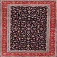 thumbnail image 1 of Ahgly Company Machine Washable Indoor Square Traditional Deep Red Area Rugs, 3' Square, 1 of 7