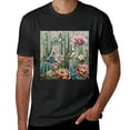 thumbnail image 2 of Wuche Cactus flower Bible and plant theme, design shirt, artistic display, T-shirt lover gift casual breathable men, women, boys, girls, children Black, 2 of 4