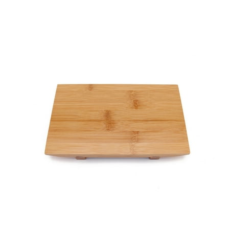 

BambooMN Bamboo Sushi Board Serving Tray Rectangle 9.8 x 5.9 x 1.2 Carbonized Brown 1 Pieces