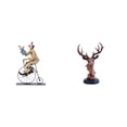 thumbnail image 1 of Juego de figuras de , estatua de de resina, escultura, cabeza de ciervo, adorno, estatuilla de animal, colección, obra de arte, decoració, 1 of 8