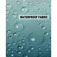thumbnail image 5 of Pack of 2 Outdoor Pillow Covers, Grey Turquoise Stripe Gradient Waterproof Square Throw Pillowcase Cushion Decorative Pillow Covers for Couch Patio Tent, 26x26 in, 5 of 6