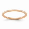 thumbnail image 1 of Solid 10K Rose Gold 1.2mm Line Pattern Stackable Band Thin Wedding Anniversary Ring Size 7.5, 1 of 4