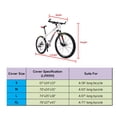 thumbnail image 3 of Muka Housse de Vélo d'Extérieur avec Trou de Verrouillage Sac de Rangement Argent TG, 3 of 4