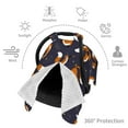 thumbnail image 3 of Car Seat Cover Baby - Cosmic Fox Breathable Infant Car Seat Cover for Baby Carseat, Lightweight Comfort Baby Essentials Must Haves Newborn Stuff for Girl Boy, 3 of 7