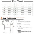 thumbnail image 2 of Womens Tops Clairance Moins de 10 $ Tendances Femmes Été Col Rond Manches Courtes Impression Blouses Lâches Tops Rouge XXXL, 2 of 5