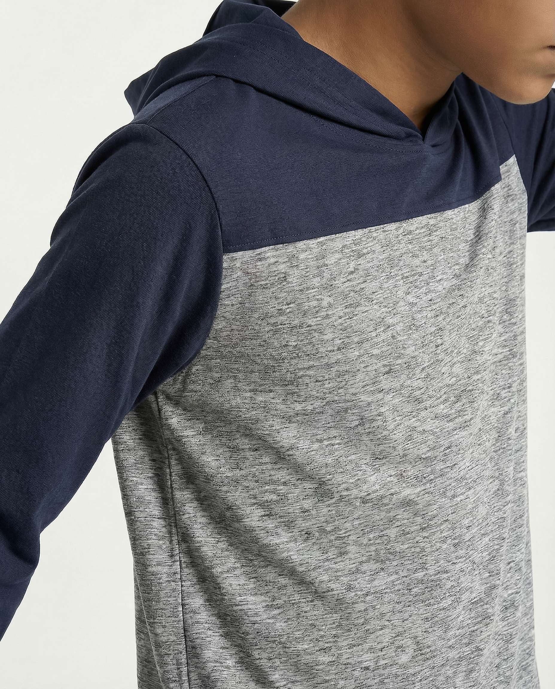 Real Essentials 3 Pack: Dry-Fit Youth Boys Teen Active Long Sleeve Hoodie Sweatshirts - Hooded Pullover Shirts