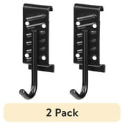 (2 pack) HART Garage Storage J Hook, Durable Steel Hook with Rubber Coating, Garage Storage Rail, New Condition
