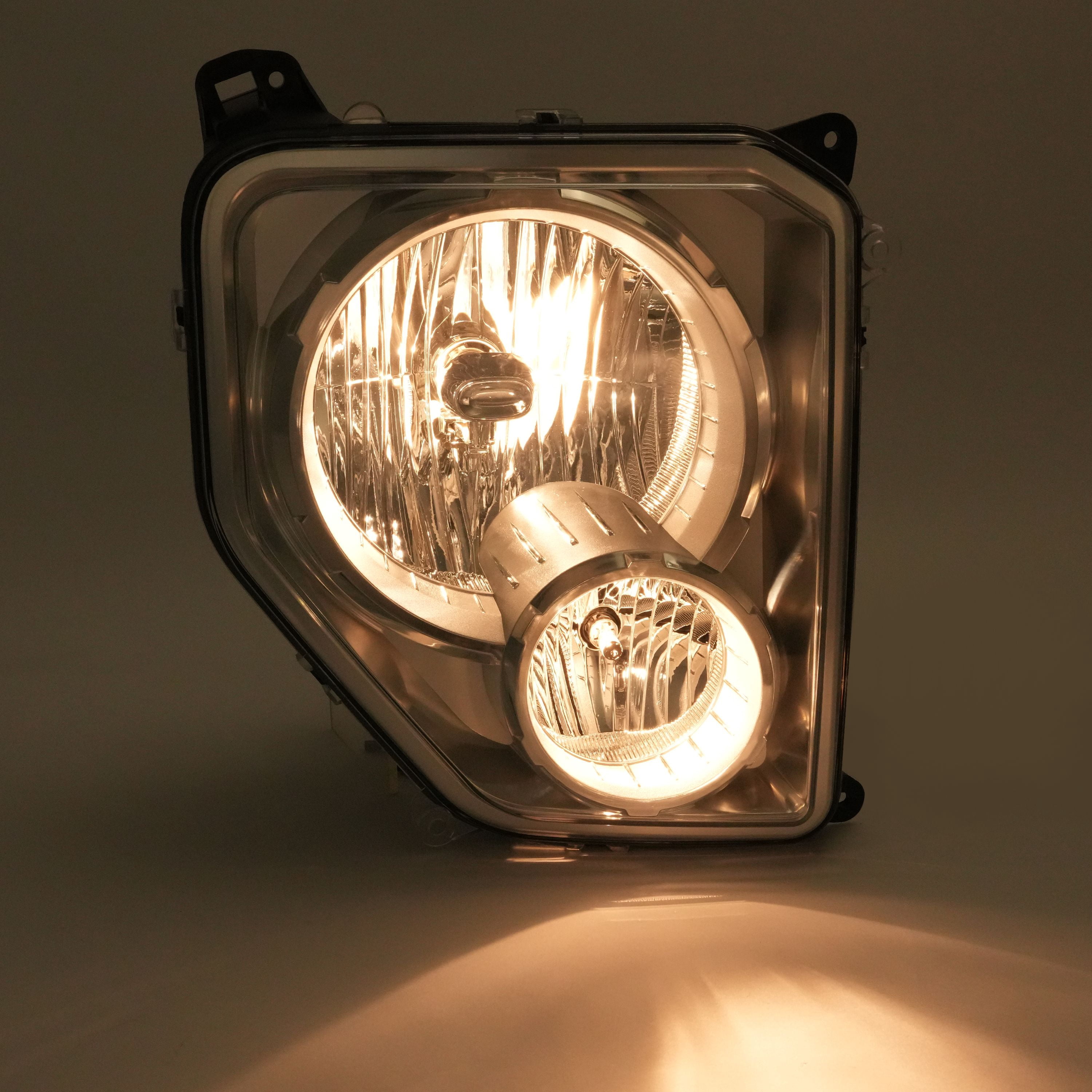 Kojem Right Headlight Assembly w/Fog Light for 2008-2012 Jeep Liberty Replacement for CH2503196 55157338AE Headlamp Fog Driving Lamp Passenger Side