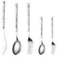 thumbnail image 1 of 5Pcs Luxury Stainless Steel Tableware Set Dining Set Knives Forks Spoons, 1 of 8