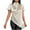 Beige, variant on yillto Women Satin Shirts Turtleneck Short Sleeve Pullover Loose Blouse Casual Business Dressy Shirt