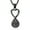 Black, variant on Stainless Steel Paw Print Pendant Infinity Love Necklace for Dog Cat Cremation Ashes Keepsake Pet Memorial Jewelry