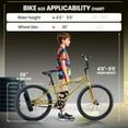 thumbnail image 2 of BMX Bike, 20 inch Kids Bike, DEYGIA Bikes for Kids 6-14, Boys Bike with 4 Pegs, High-Carbon Steel BMX Frame, 360 Handlebar Rotation, Jet Fuel Finish, 2 of 7