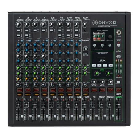Mackie Onyx12 12-Channel Premium Analog Mixer with Multi-Track USB