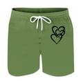 thumbnail image 3 of Mens Casual Pantalones Cortos en Forma de Corazón Impreso Cordón Bolsillo Playa, Poliéster Spandex para Primavera Verano Al Aire Libre Y Diario, 3 of 8