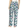 thumbnail image 3 of Xecao Cute Rabbit Easter Women's Straight Lounge Pajama Pants: The Epitome of Relaxed Sleepwear, 3 of 9