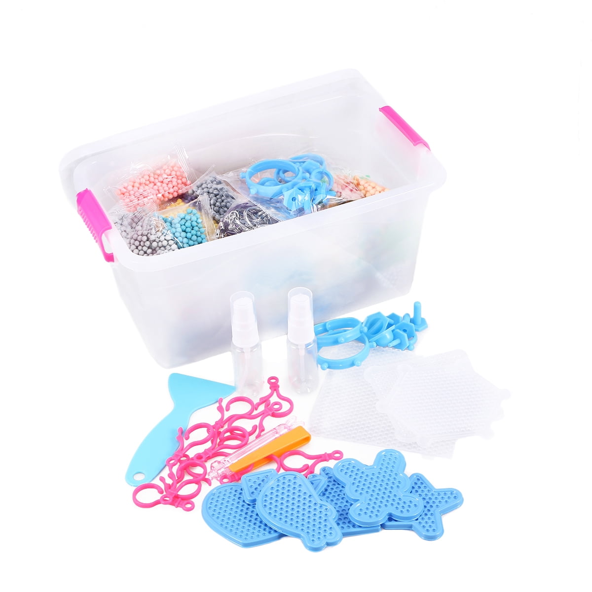 Beads Pegboard Perler Craft Pegboards Kids Plastic Diy Tray Fuse