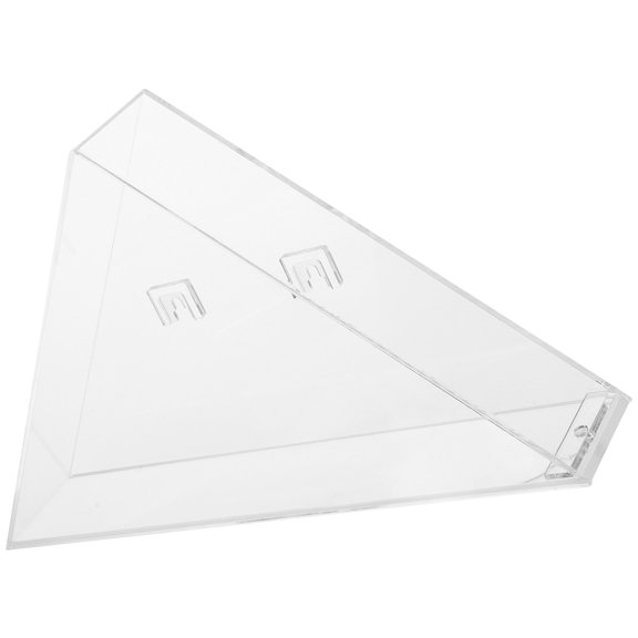 WHAMVOX Triangle Flag Display Case Acrylic 1Pack 13.17X7.66X2.55in