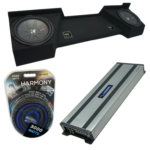 07-13 Chevy Silverado Ext Cab Kicker CompR CWR12 Dual 12 Sub Box HA-A1500.1