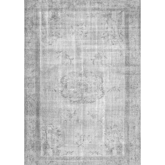 Ahgly Company Indoor Rectangle Persian Gray Bohemian Area Rugs, 5' x 7'