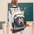 thumbnail image 7 of FORMRS School Backpack 17" Student Travel Bag with Laptop Compartment, Beige Astronaut Space, 7 of 7