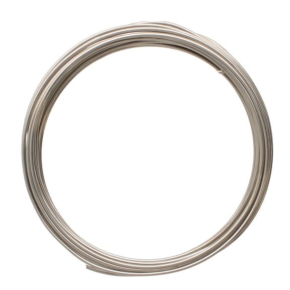 The Beadsmith Wire Elements Craft Wire – Tarnish Resistant, Soft Temper, Round, Stainless Steel Color – 1.3mm, 16 Gauge, 5 Yard Spool – Jewelry Making, Wire Wrapping, Floral, & Other DIY Crafts
