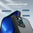 thumbnail image 4 of Starshop iPhone 15 Pro case, With Tempered Glass Protector, Shockproof Clear Case Black, 4 of 7