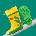 thumbnail image 4 of NOKIO Kids 3D Animal Graphics Rain Boots 𝗪aterproof Rubber Design Multi-Directional Tread Slip-Resistant Sole Mudproof Construction Outdoor Play Footwear, 4 of 4