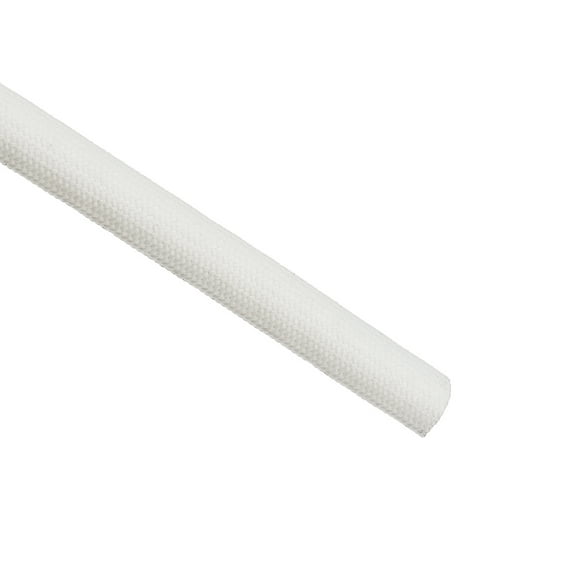 Uxcell 16.4Ft-8mm High TEMP Silicone Fiberglass Sleeve Insulation Cable Protectors White