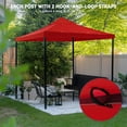 thumbnail image 5 of Yescom 10x10Ft Gazebo Top Replacement for beach cabanas for 1 Tier Outdoor Canopy Cover Patio Garden Yard Party Red, 5 of 11