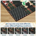 thumbnail image 4 of HOMERRY Xmas Rug Plaid Home Decor Carpet Indoor Modern Washable Non-slip Area Rug for Living Room 9' x 12' Black, 4 of 5