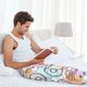 thumbnail image 5 of Balery Donuts and Coffee Pantalones de pijama para hombre, pijama ultraligero, pantalón de descanso-Large, 5 of 6