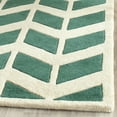 thumbnail image 4 of SAFAVIEH Chatham Easton Geometric Wool Area Rug, Teal/Ivory, 2' x 3', 4 of 8