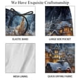 thumbnail image 4 of luoweisi Men's Beach Shorts Quick Dry Swim Trunks with Mesh Lining Christmas Night M, 4 of 5
