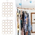 thumbnail image 1 of CTIRCHIU Tie Rack Holder Scarf Display Rack Stainless Steel Foldable for Closet Organization 1Pack, 1 of 6