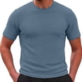 thumbnail image 2 of Gunia Mens Workout Gym Shirts Breathable Mesh Knit T Shirt For Everyday Comfort – Lightweight Ice Silk Tee For Summer And Wear Tees For Running Athletic Sport Tops Men'S T-Shirts Blue Xl, 2 of 4