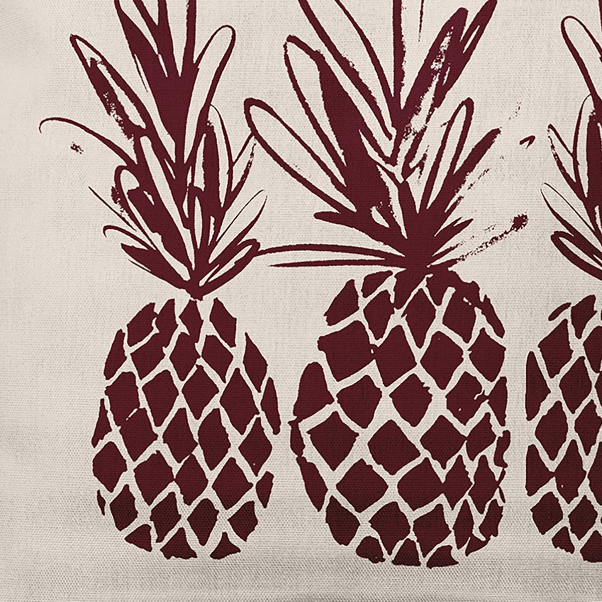 Simply Daisy 18" x 18" Pineapples Decorative Throw Pillow, Pomegranate