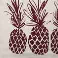 thumbnail image 2 of Simply Daisy 20" x 20" Pineapples Indoor/Outdoor Polyester Throw Pillow, Pomegranate, 2 of 3