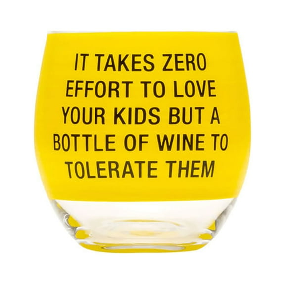 About Face Designs Wine Glass - Zero Effort