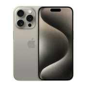 Straight Talk Apple iPhone 15 Pro, 128GB, Natural - Prepaid Smartphone